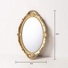 Oval Vintage Decorative Mirror Tray  Jewelry Dresser Organizer  Cosmetics Mak   