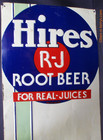 Vintage Hires Root Beer For Real-juices Embossed Soda Tin Advert Sign 1930 s Era