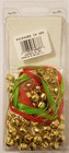 Gold Metal Jingle Bell Wreath Christmas Ornament Craft Kit Merri Mac Vintage
