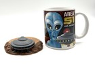 Vintage Area 51 Las Vegas Alien   Ufo Flying Saucer Novelty Cup