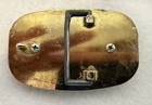 Men s Gold black Oval Engraved Us Navy Anchor Western Belt Buckle Fits 1 5 