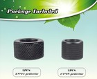     4-pack Metal Thread Protectors 1 2x28   5 8x24 Protective End Cap Cover Set   