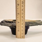 Japanese Ikebana Vase Natural Grey Brown Stone Slate Top Flower Frog Spikes 7 5 