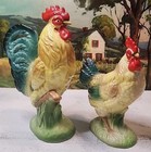 Vintage Brinn   s Rooster And Hen Set   Made In Japan  