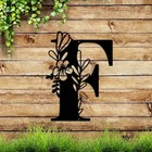 Metal Name Sign initial Welcome Letter Monogram Wall Decor wall Art Last Name 