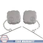 2 Pcs 1 4 Turn Diesel Fuel Cap Aluminum Non Locking New For Freightliner Trucks