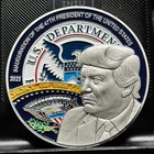 El17-3 Trump Vance President 47 Challenge Coin Secret Service Usss Maga