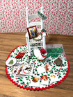 Dollhouse Miniature Lot 17 Christmas Rocking Chair Goose Sewing Pillow Bows 1 12
