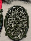 Forest Green Trivets For Stoves And Fireplaces Cast Iron Heat Resistant