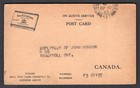 Canada Ww2 Military 1943 Cigarettes  thank You  Postcard To Ingersoll