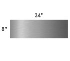 Koshka 2pc Door Kick Plate  Peel   Stick 8    X 34    Stainless Steel Finish