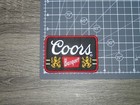 Coors Banquet Retro Vintage Style Beer Embroidered Iron On Patch  3 5  X 2 25 