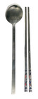 Vintage 99  Pure Silver   Korean Spoon   Chopsticks Set  72g  good Condition 