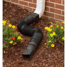 Flex A Spout 55 In  Black Vinyl Downspout Extension
