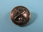 Vintage Brass Color Military Style Metal Buttons Lot 10 Crossed Swords Uniform