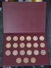 Danbury Mint Men In Space Series - Bronze Proof Set 1st Edition 21 Coins