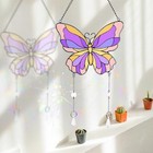  Stained Glass Suncatchers Window Hanging  Wall Art Glass Suncatcher Butterfly