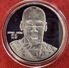 1995 Highland Mint Upper Deck  999 1 Oz Michael Jordan Silver Coin In Box