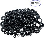 200pcs Rubber Grommet Assortment Kit  8 Sizes Rubber Grommets For Wiring Automot