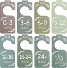 8 Pcs Baby Closet Dividers For Baby Clothes Organizer  Wooden Baby Shower Nur   