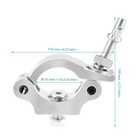 5 Pack Stage Lighting Clamps Heavy Duty 551 Lbs Aluminum Alloy Truss Clamp O-   