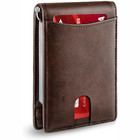 Slim Men s Wallet Pu Leather Bifold  Rfid Blocking Money Clip Credit Card