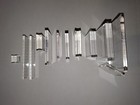 Lot Of 17 Clear Acrylic Stamp Blocks - Different Sizes For Rubber Stamps