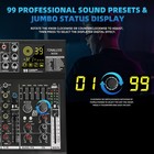 8 Channel Mixer Audio  Professional Music Sound Pa Mixer Dj Mixing Board Cons   