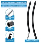 Universal Trampoline Curved Net Pole Kit 2 Sets 10-16ft Frame Foam Padding