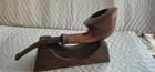 Beautiful Briar Estate Tobacco Smoking Pipe   Marked  john s  Broken Stem Though