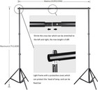 Photography Photo Video Studio Background Stand Support Kit With Muslin Backdrop