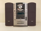 Vtg  Fisher Slim-1000 Am fm Radio Cd Cassette W detachable Speakers   Wall Mount