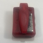 Motorola Flex Vintage Beeper Pager With Belt Clip Red Translucent Tested