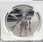 Mandalorian Ig-11 2021 Niue - 1oz Silver Coin - Ngc Pf70 Star Wars Series