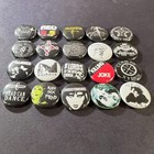 Goth Bands 1  Pinback Button Set  includes All 20 Pins  Rock 80s 70s New Wave