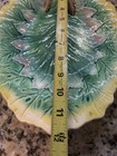 Rare Victorian Antique Majolica Pottery Leaf Etruscan Plate 12    X 9 5    Mint Cond