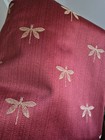      Swavelle Mill Creek Imperial Maraschino Dragonfly Rose Gold Upholstery Fabric