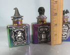 Set Of 3 Potion Glass Bottles  Witches Brew Vampire Venom Poison
