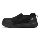 Fitville Mens Slip On Steel Toe Shoes Extra Wide Composite Toe Work Safety Shoes