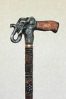 Black Elephant Cane Hand Carved Handle And Staff Wooden Walking Stick Style Gift