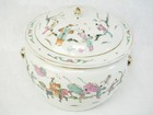 Vintage Chinese Famille Rose Porcelain Kamcheng Pot With Floral Decorations