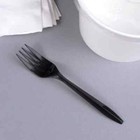 Karat Pp Plastic Medium Weight Forks Bulk Box - Black - 1 000 Ct  U2000b