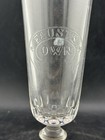Antique Pre Prohibition Faust   s Own Beer Glass W  Wooden Base    Read