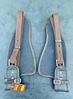 Rare New Hilason Replacement Endurance Leather Fenders Pair Horse Saddle Brown