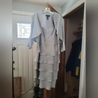 R m Richards  Jacket Dress Womens  18w Silver Embellished Mother Of The Bride