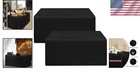 Durable 2-pack Fitted Black Table Covers - Perfect For Weddings   Trade Shows