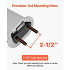 Uimoso Straight Spring-loaded Mud Flap Brackets For Semi-truck 2 5  Bolt Pattern
