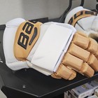 Bauer Vegas Golden Knights Brad Hunt Game Used Hockey Gloves 2018-19 Nhl