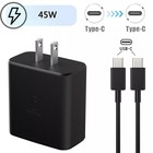 Universal 45w Usb-c Super Fast Wall Charger   Cable For Samsung Galaxy S23 S24