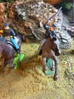 Civil War Toy Soldiers Three Union Calvary Vintage 1971 Britain